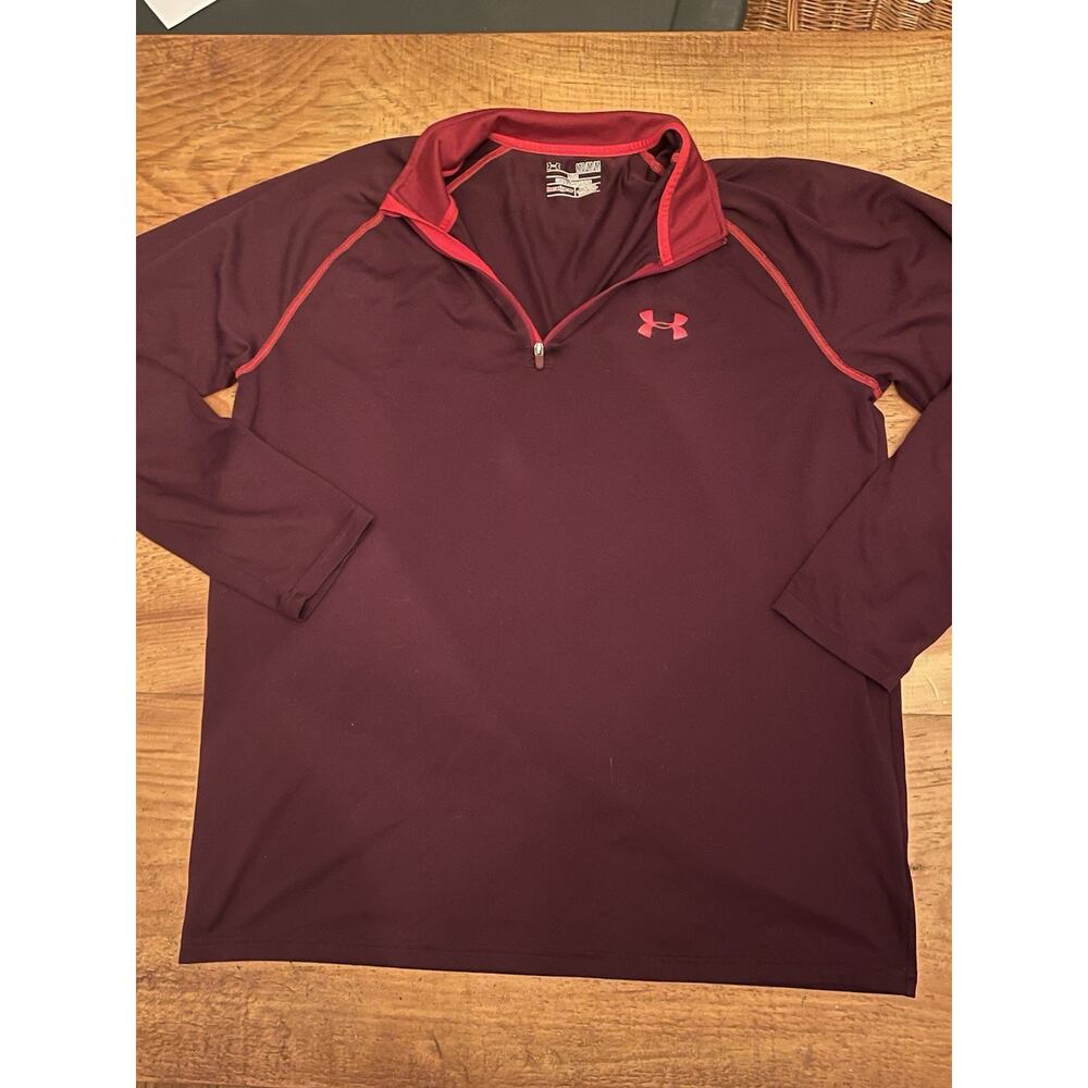 Under Armour Mens 1/4 Zip Pullover Medium Activewear Long Sleeve Workout